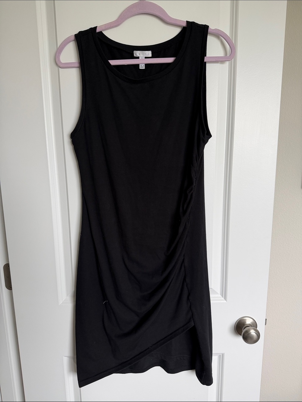 Leith Black Sleeveless Mini Dress